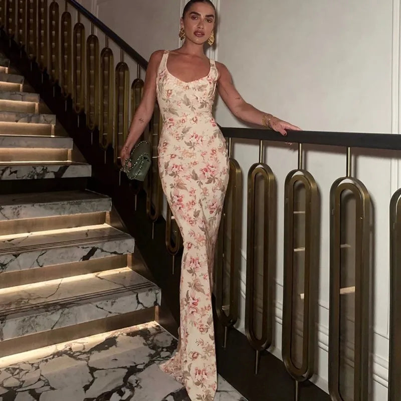 Bonnie | V-neck Printed Dress for Women