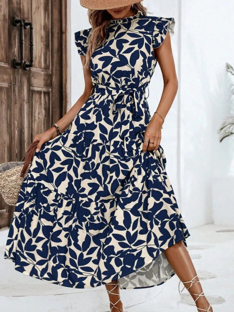 Atima | Elegant Floral Midi Dress