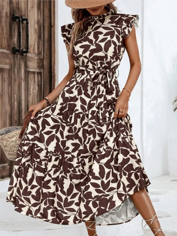 Atima | Elegant Floral Midi Dress