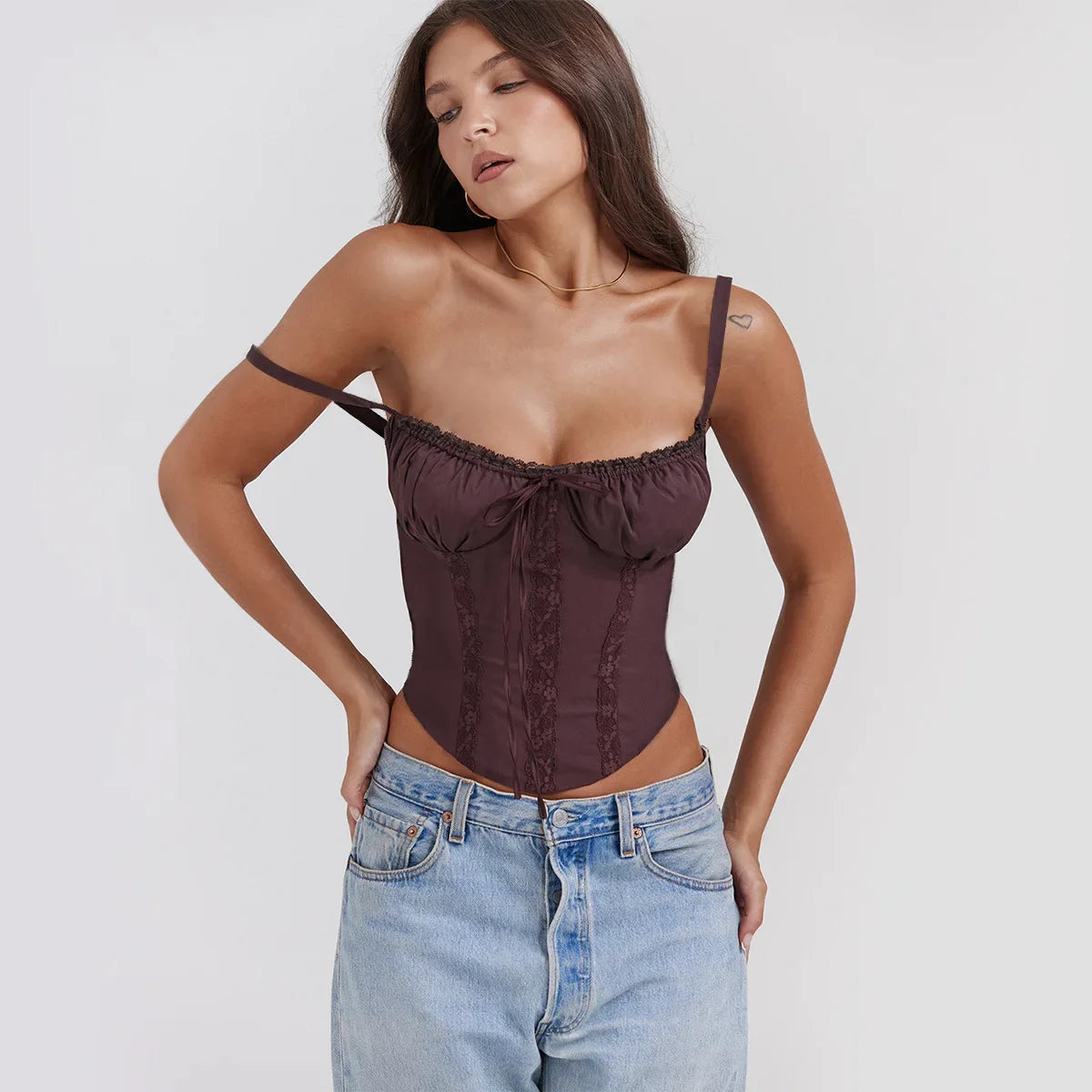 Ariana | Glimmer Strap Top