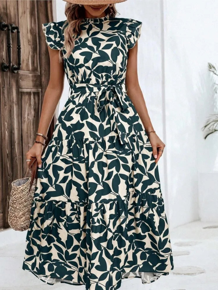 Atima | Elegant Floral Midi Dress