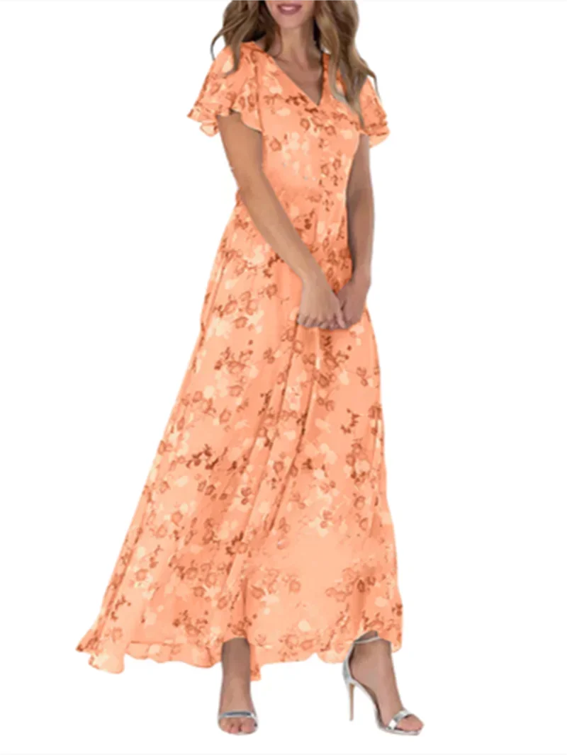 Denice | Sweet Floral V-Neck Dress