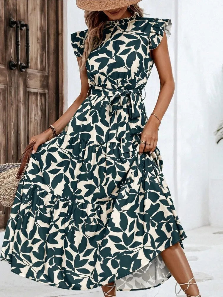Atima | Elegant Floral Midi Dress