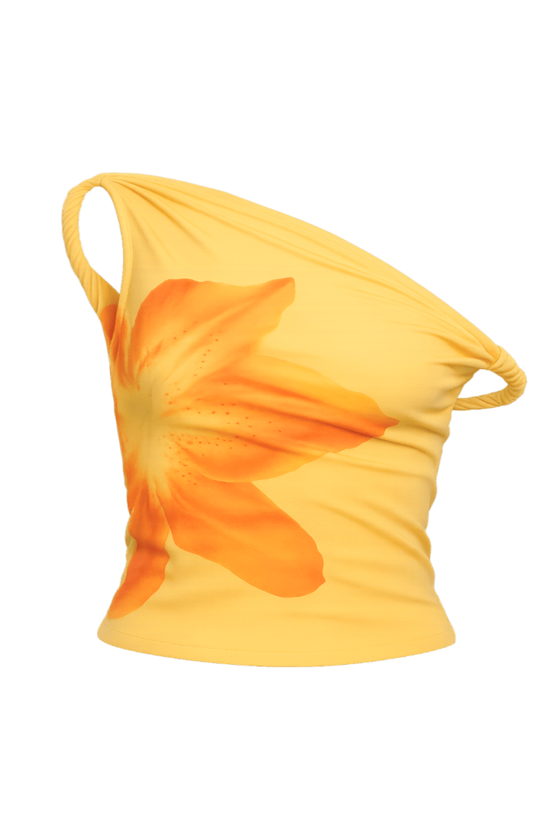 Mattea | Floral One Shoulder Crop Top