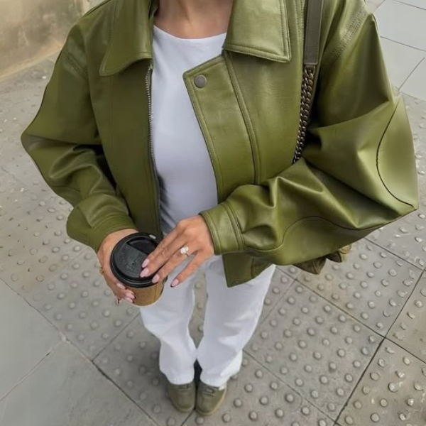 Lisa | Oversized Leather Jacket