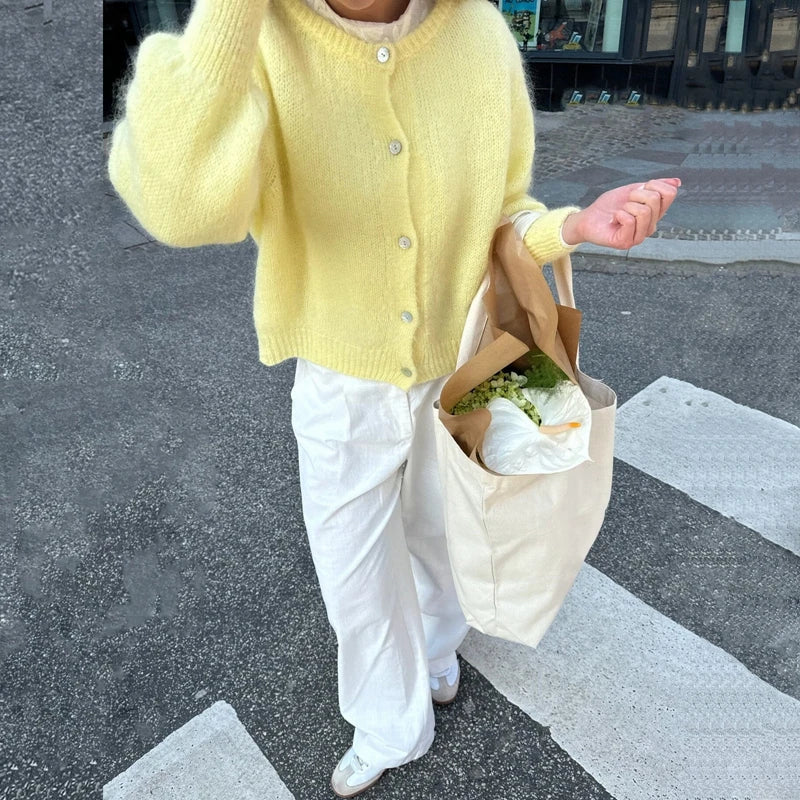 Charli | Trendy Knitted Button Sweater