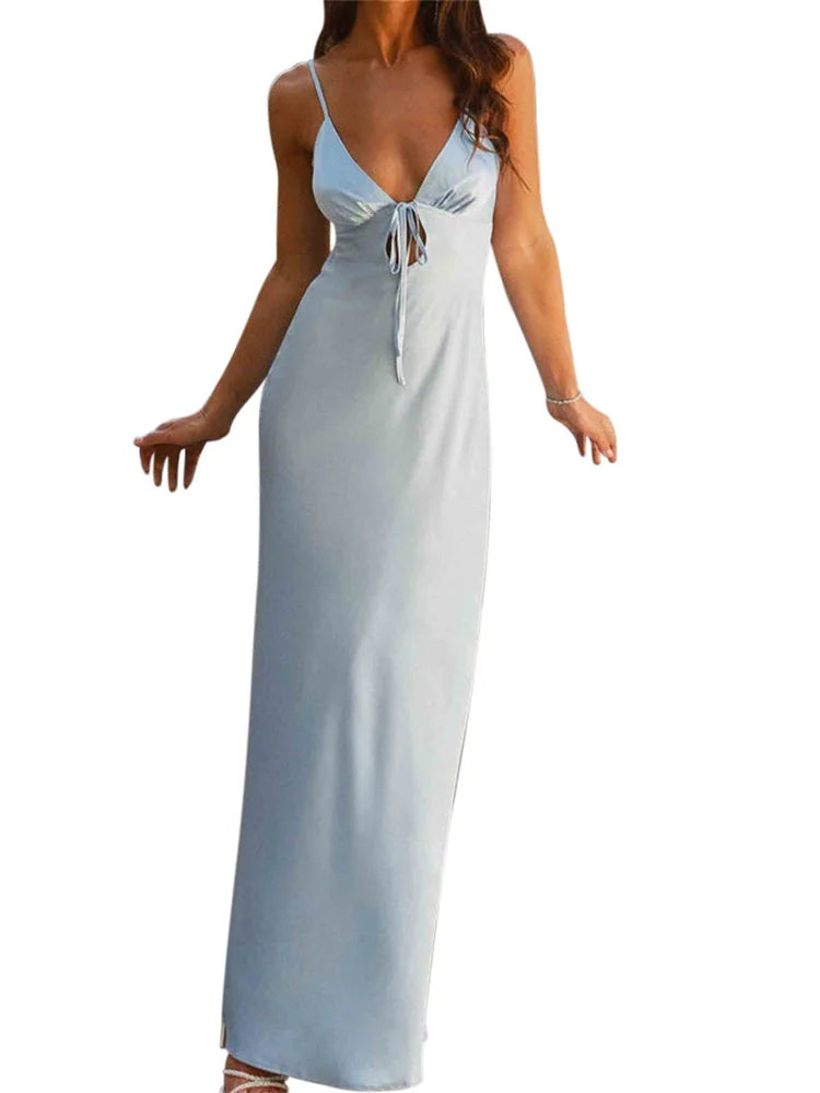 Daphne | Chic Strap Tie-Front Dress