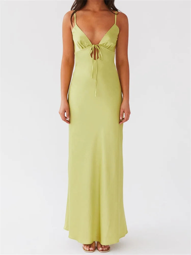 Daphne | Chic Strap Tie-Front Dress