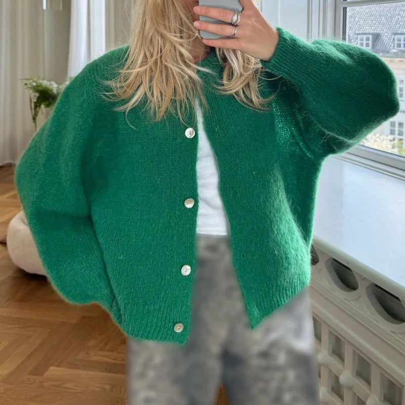 Charli | Trendy Knitted Button Sweater